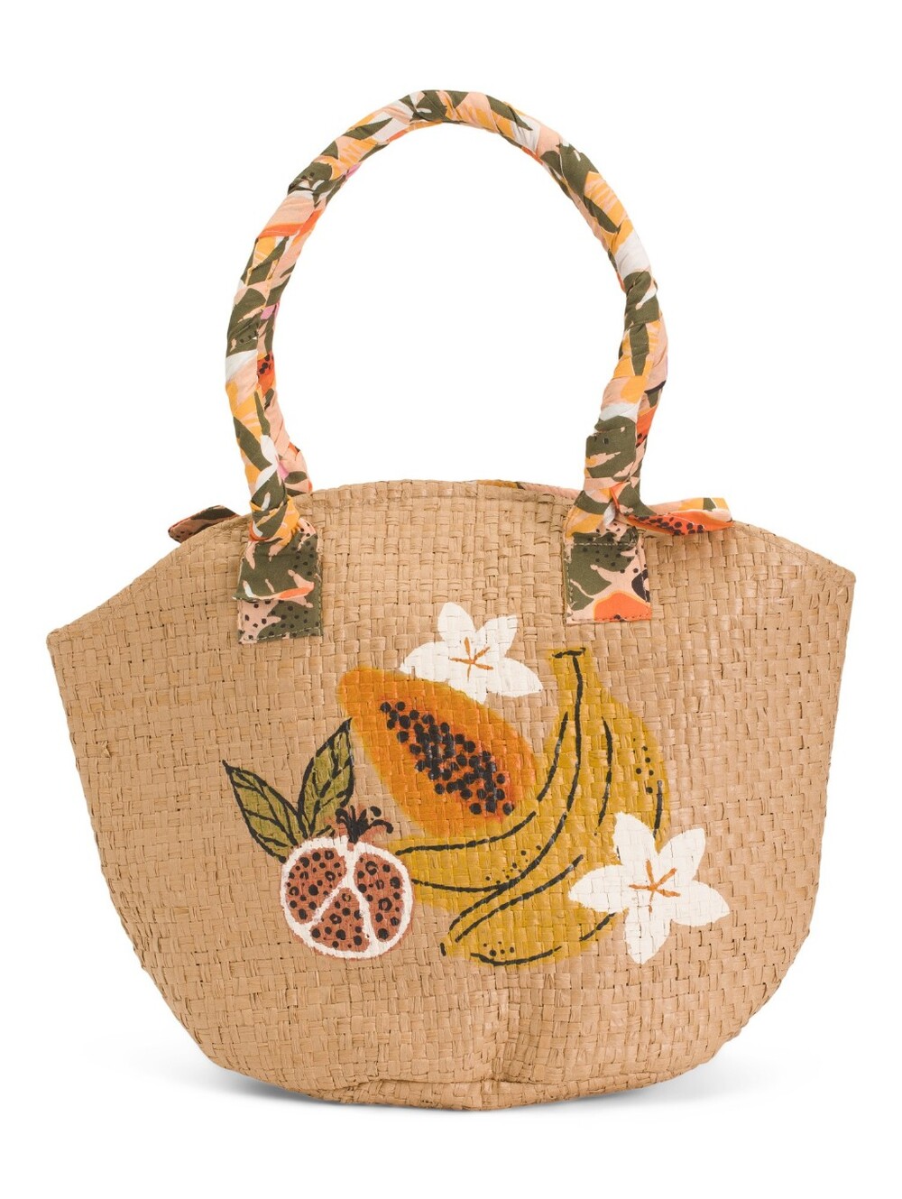 NEW Straw Fruit Tote Handbag